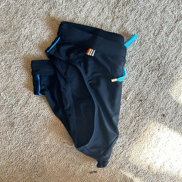 Brazilian Speedo Swim Briefs - blac and pride design pockets - Brand New - Picture 3 of 3